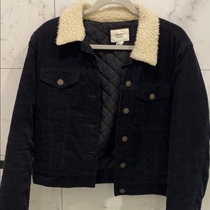 Black Corduroy puffer jacket